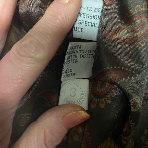 Vintage east west 
suede leather bomber
jacket euc - Picture 10 of 16